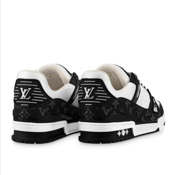 Louis Vuitton LV Trainer Panda Preto Branco 1A9JG9 - Image 2