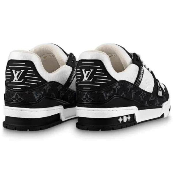 Louis Vuitton LV Trainer Panda Preto Branco 1A9JG9 - Image 3